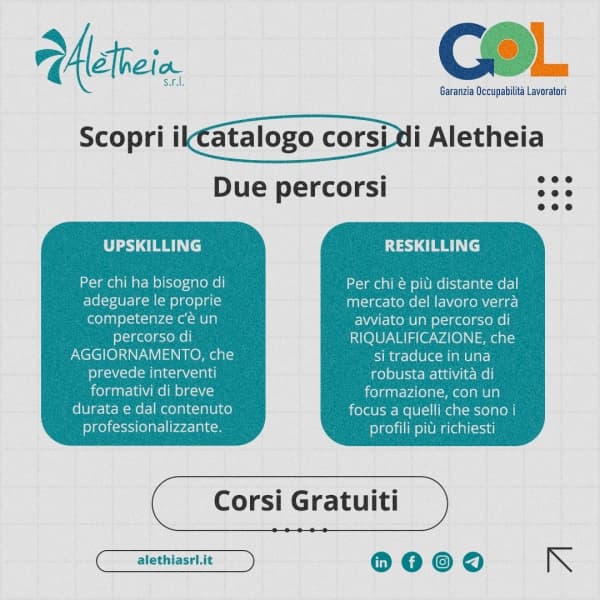 CORSI GRATUITI PROGETTO GOL